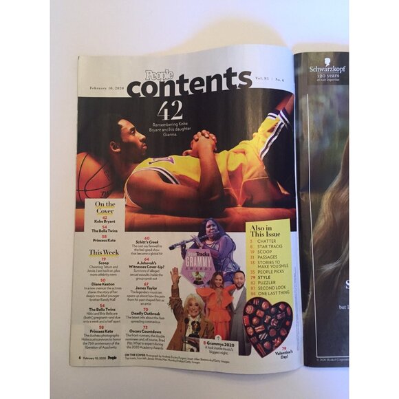 KOBE BRYANT People Magazine FEBRUARY 10, 2020 Lakers Princess Kate Bella Twins - Picture 15 of 16